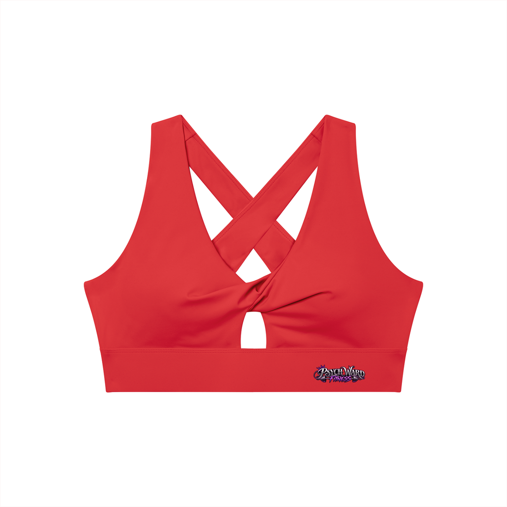 Women's Twist Front V-Neck Sports Bra