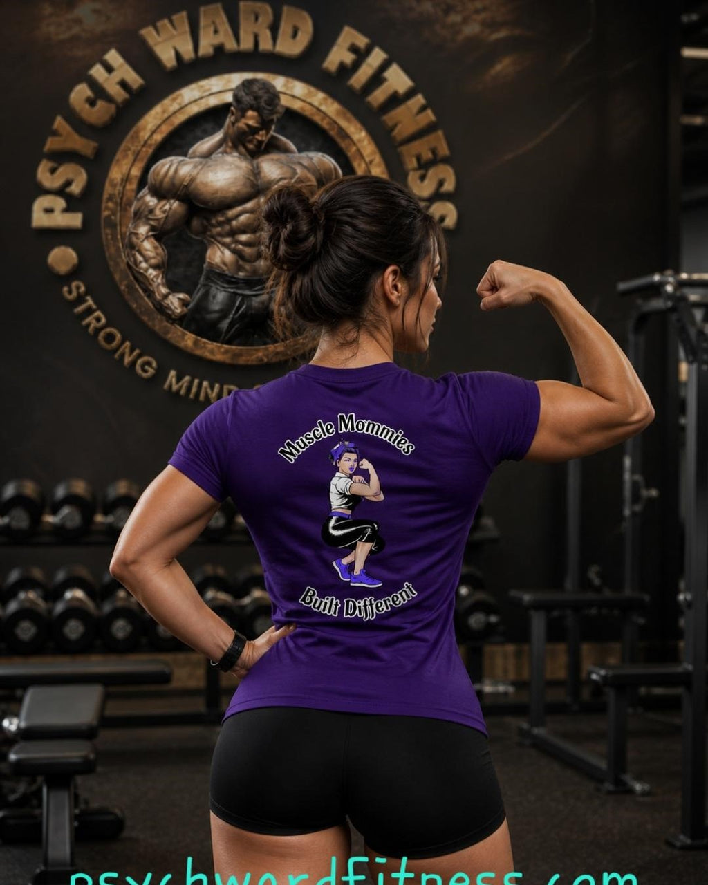 Muscle Mommies fitted tee