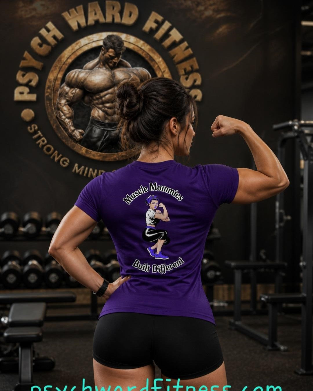 Muscle Mommies fitted tee