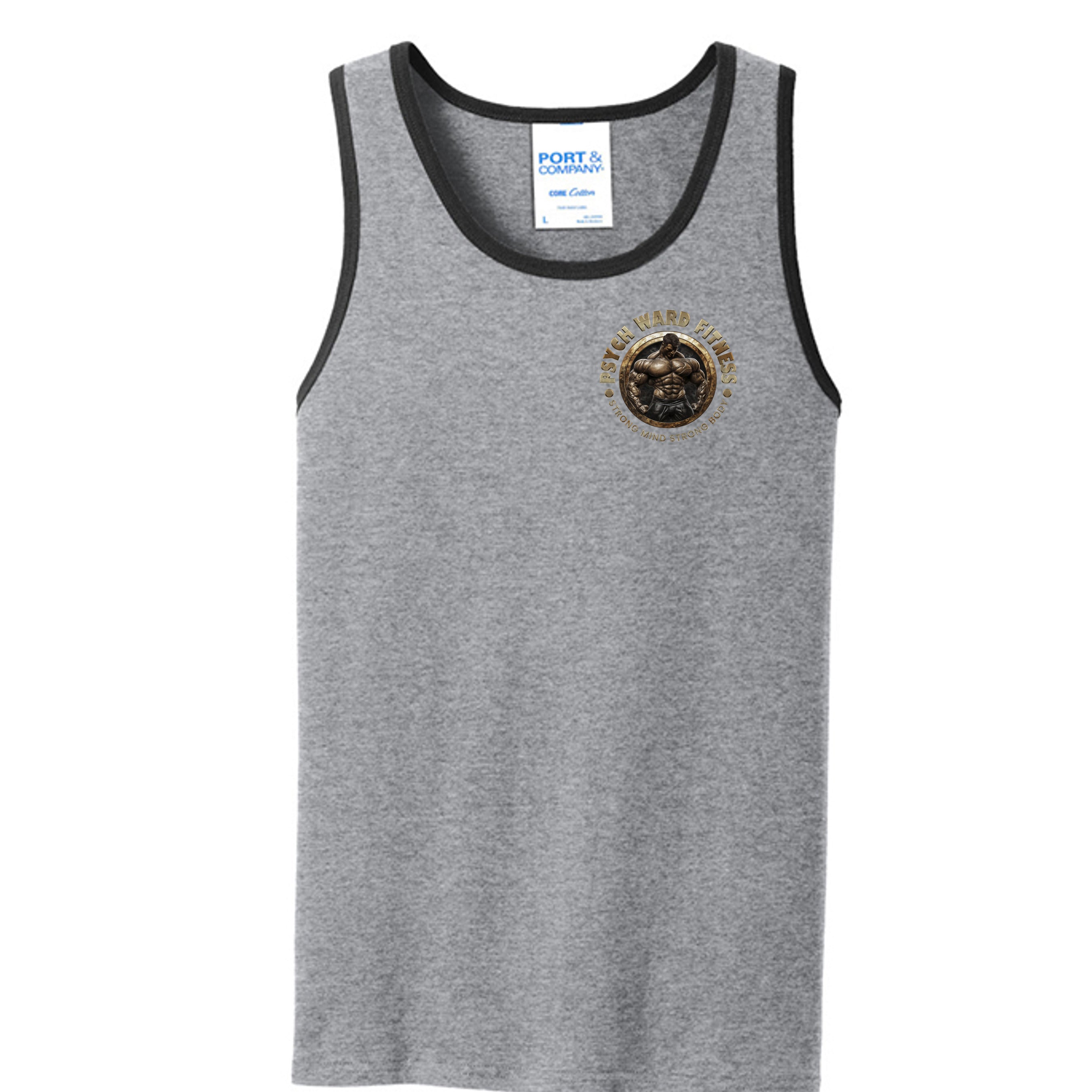 Athletic Heather/Jet Black - PC54TT - FRONT