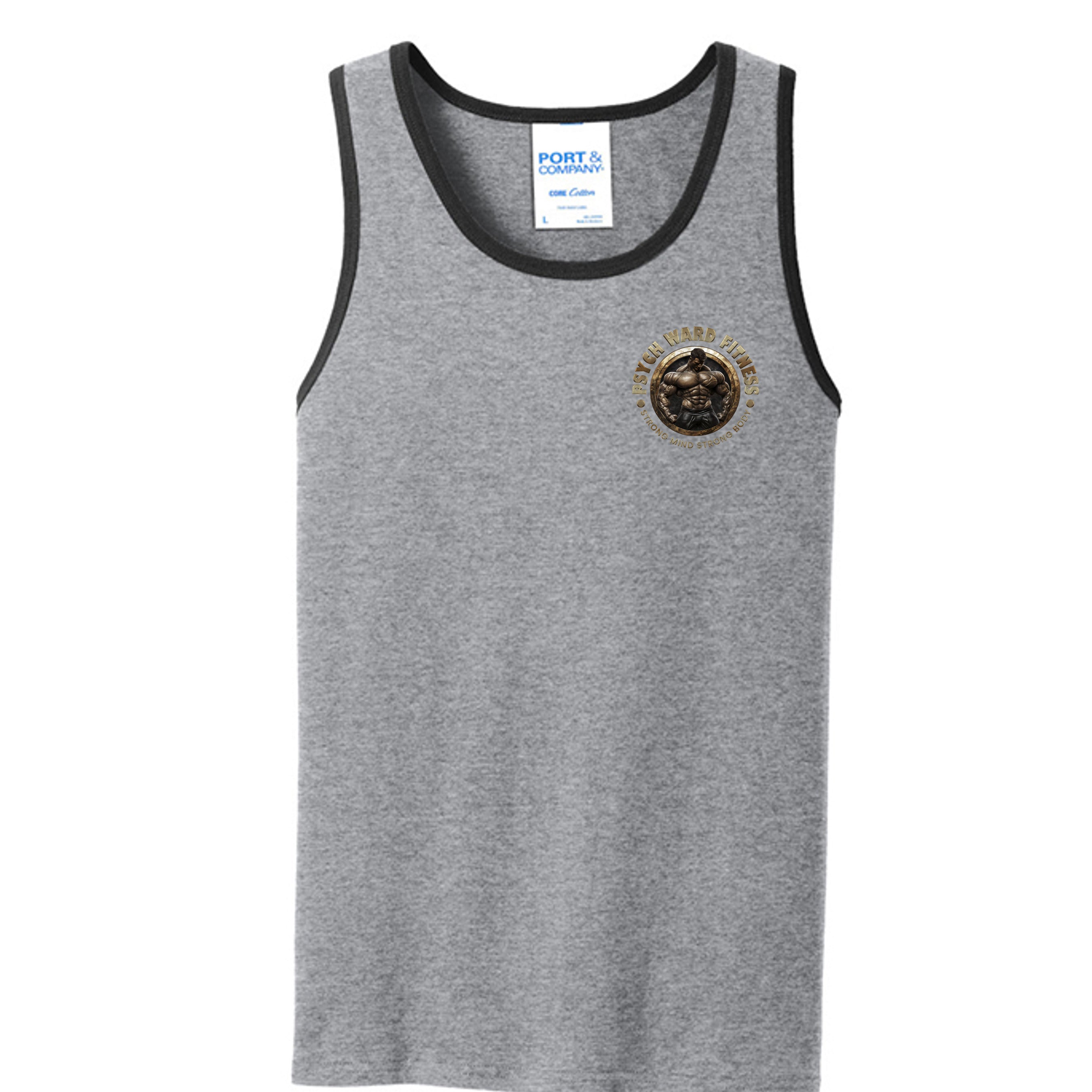 Athletic Heather/Jet Black - PC54TT - FRONT
