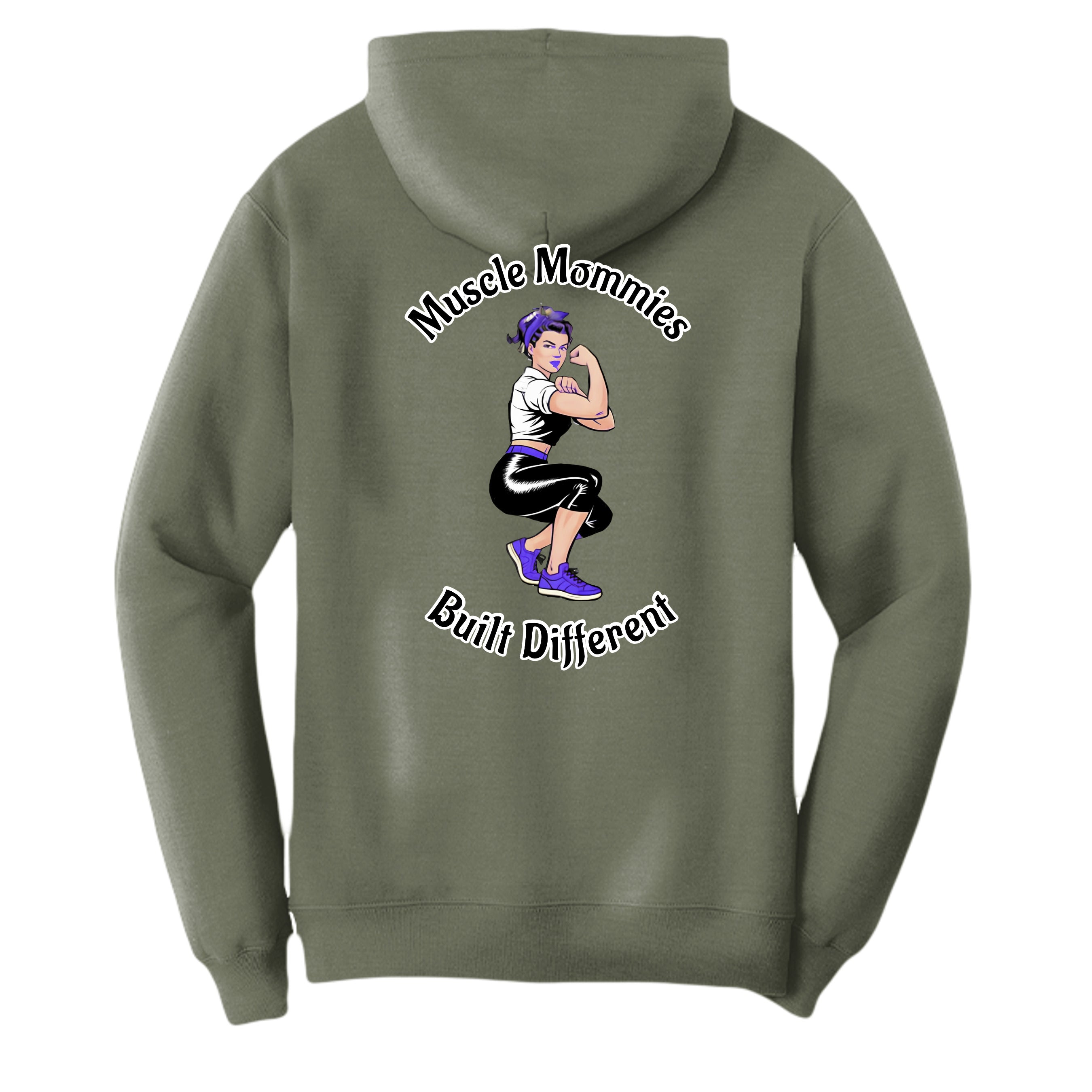 Olive Drab Green Heather - PC78H - BACK