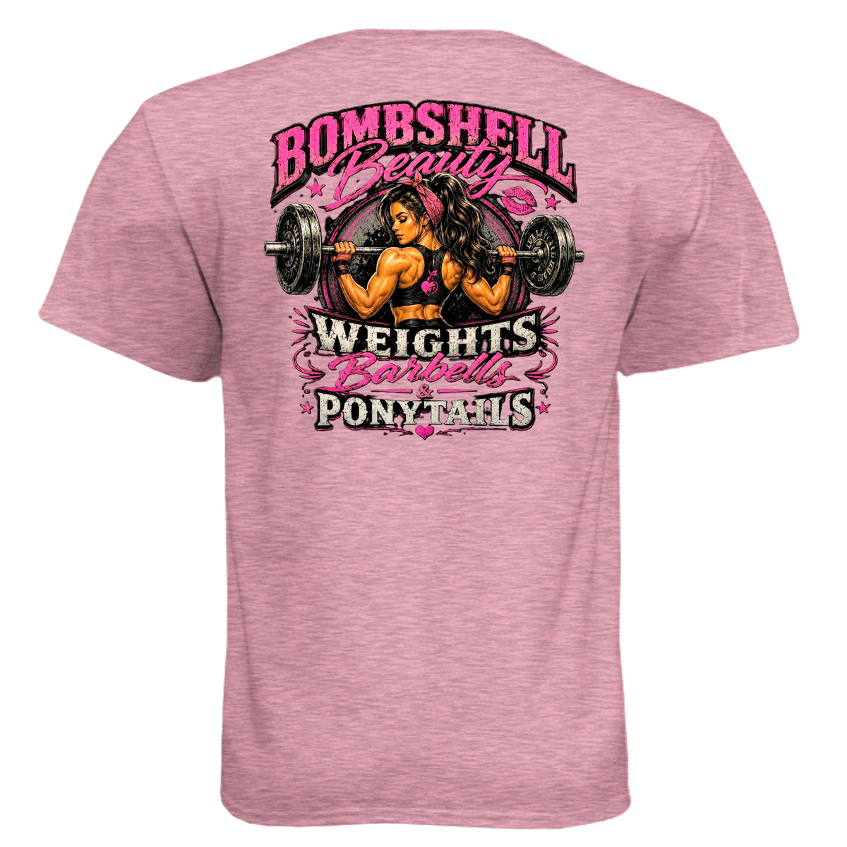 Heather Light Pink - N6210 - BACK