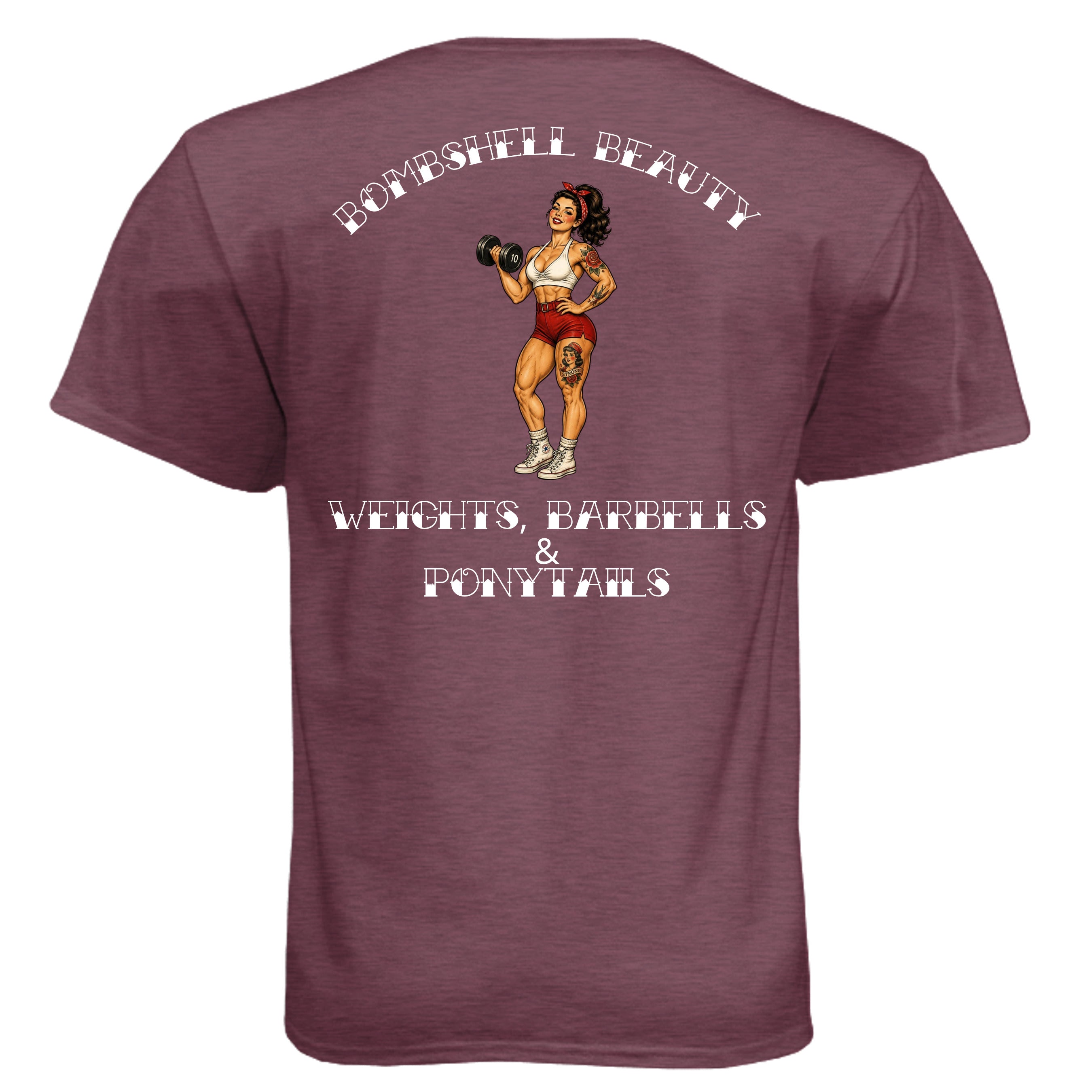 Heather Maroon - N6210 - BACK