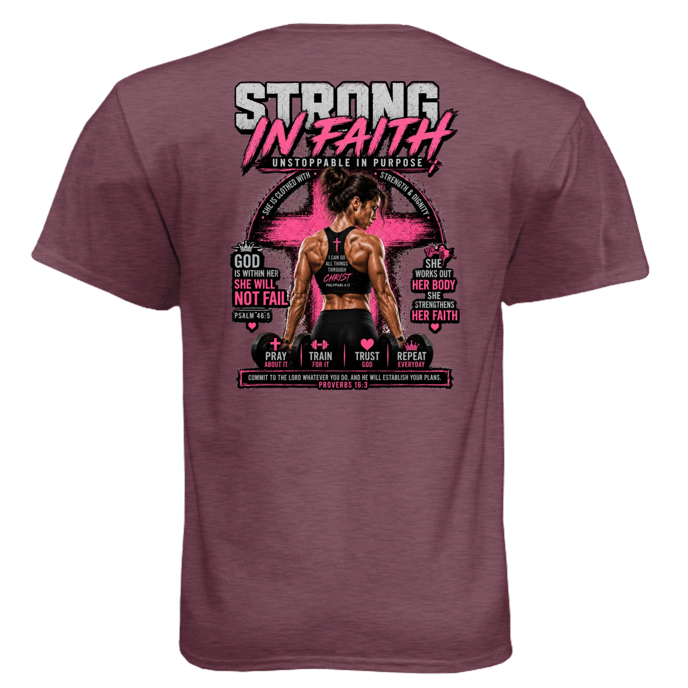Heather Maroon - N6210 - BACK