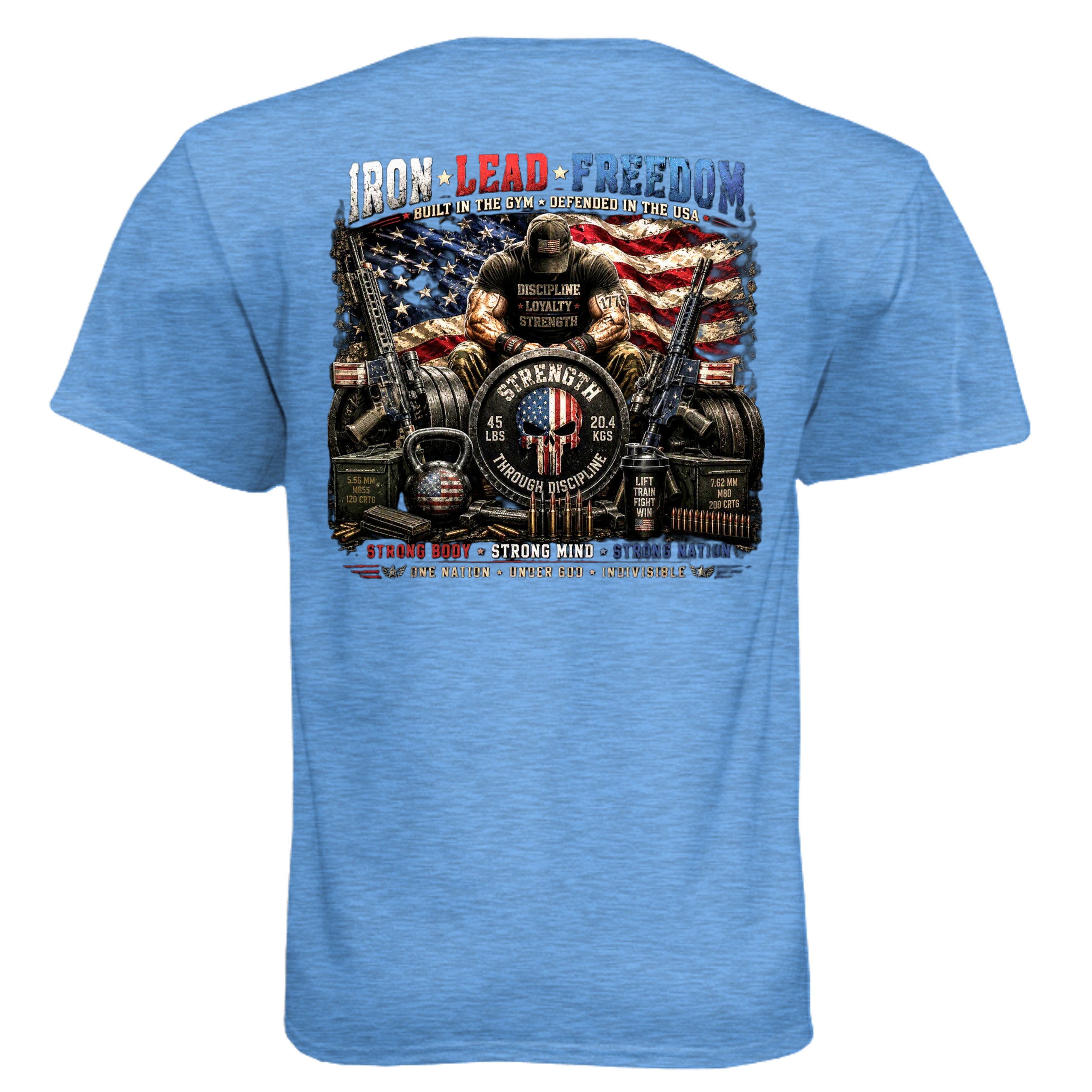 Heather Columbia Blue - N6210 - BACK