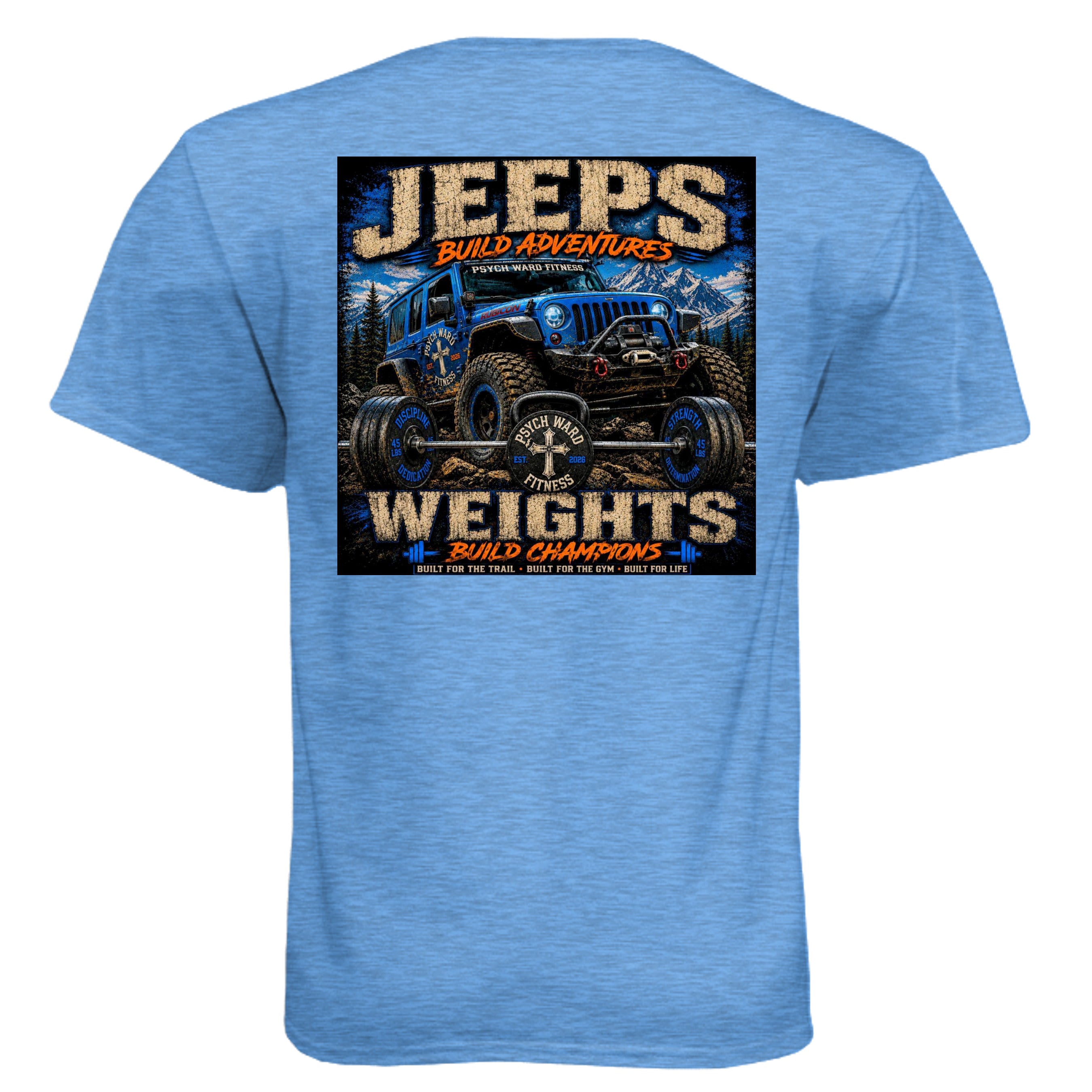 Heather Columbia Blue - N6210 - BACK