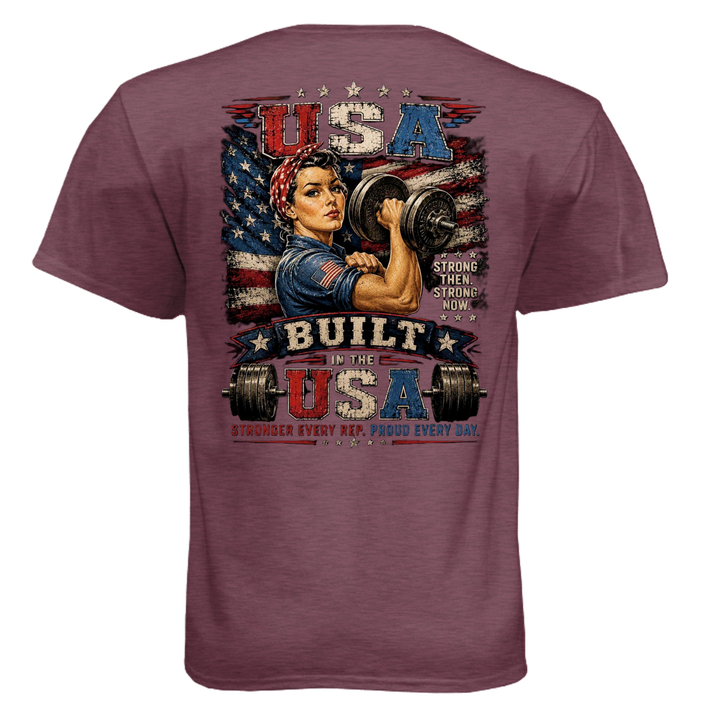 Heather Maroon - N6210 - BACK