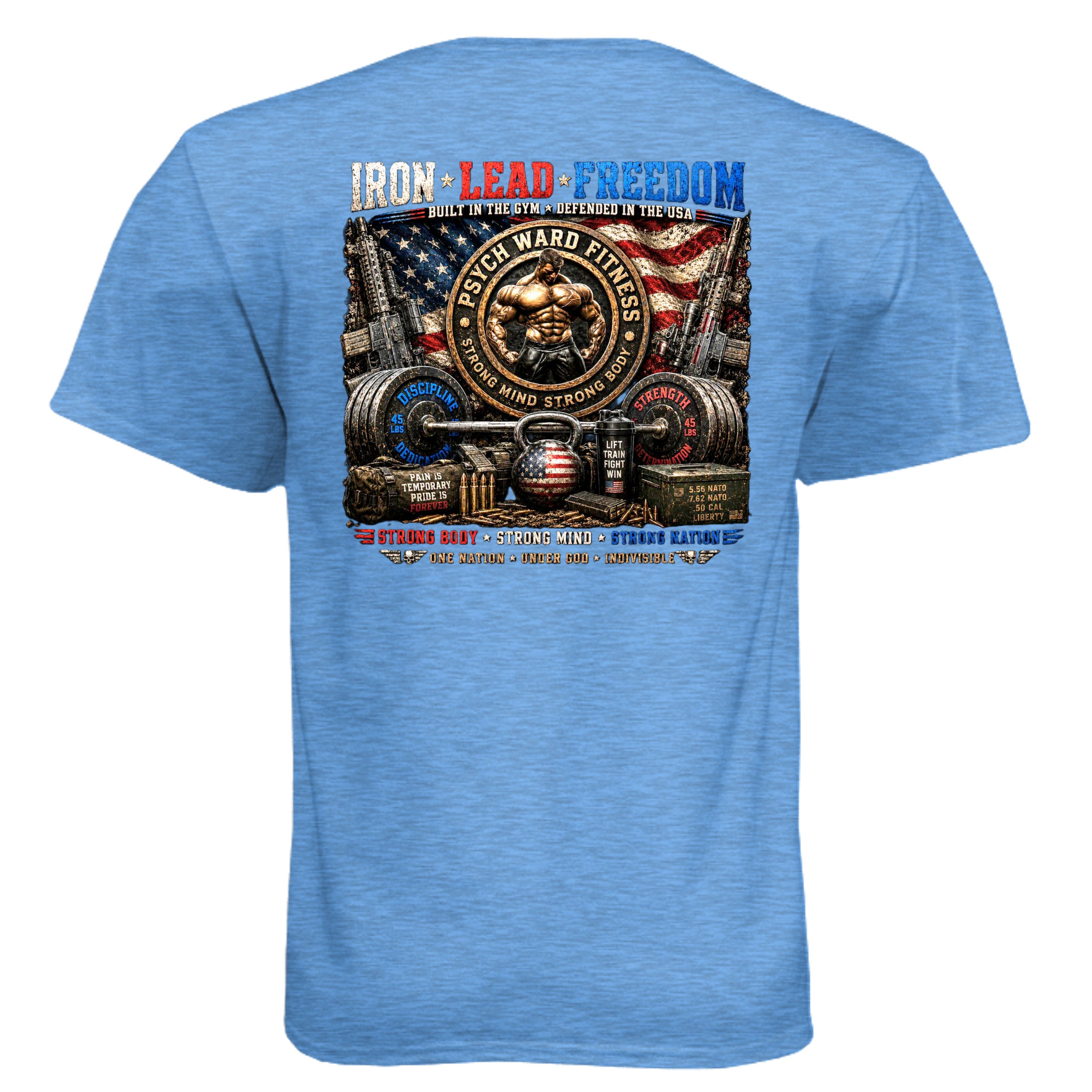 Heather Columbia Blue - N6210 - BACK