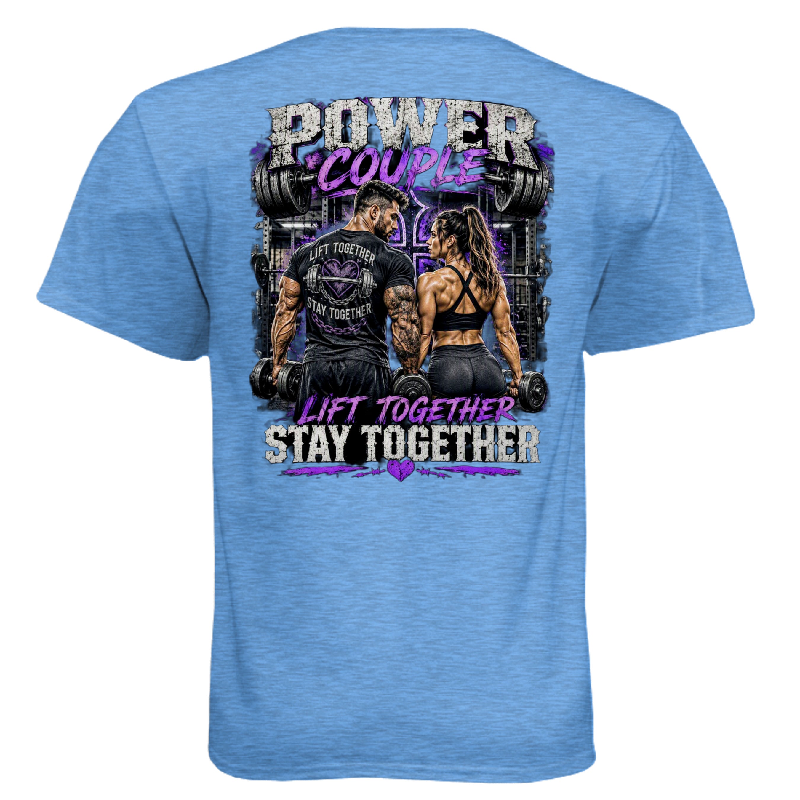 Heather Columbia Blue - N6210 - BACK