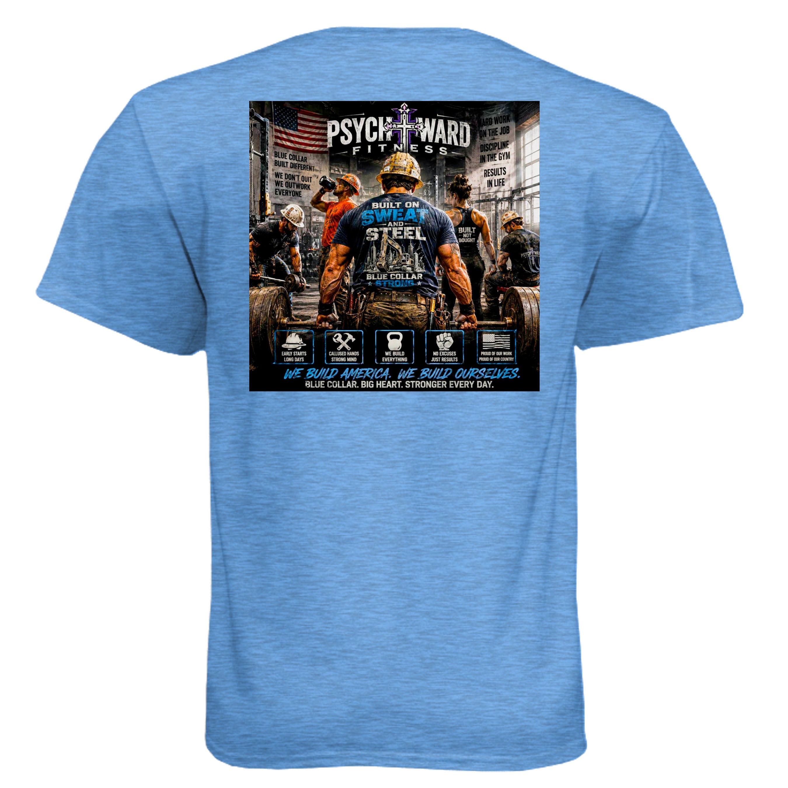 Heather Columbia Blue - N6210 - BACK