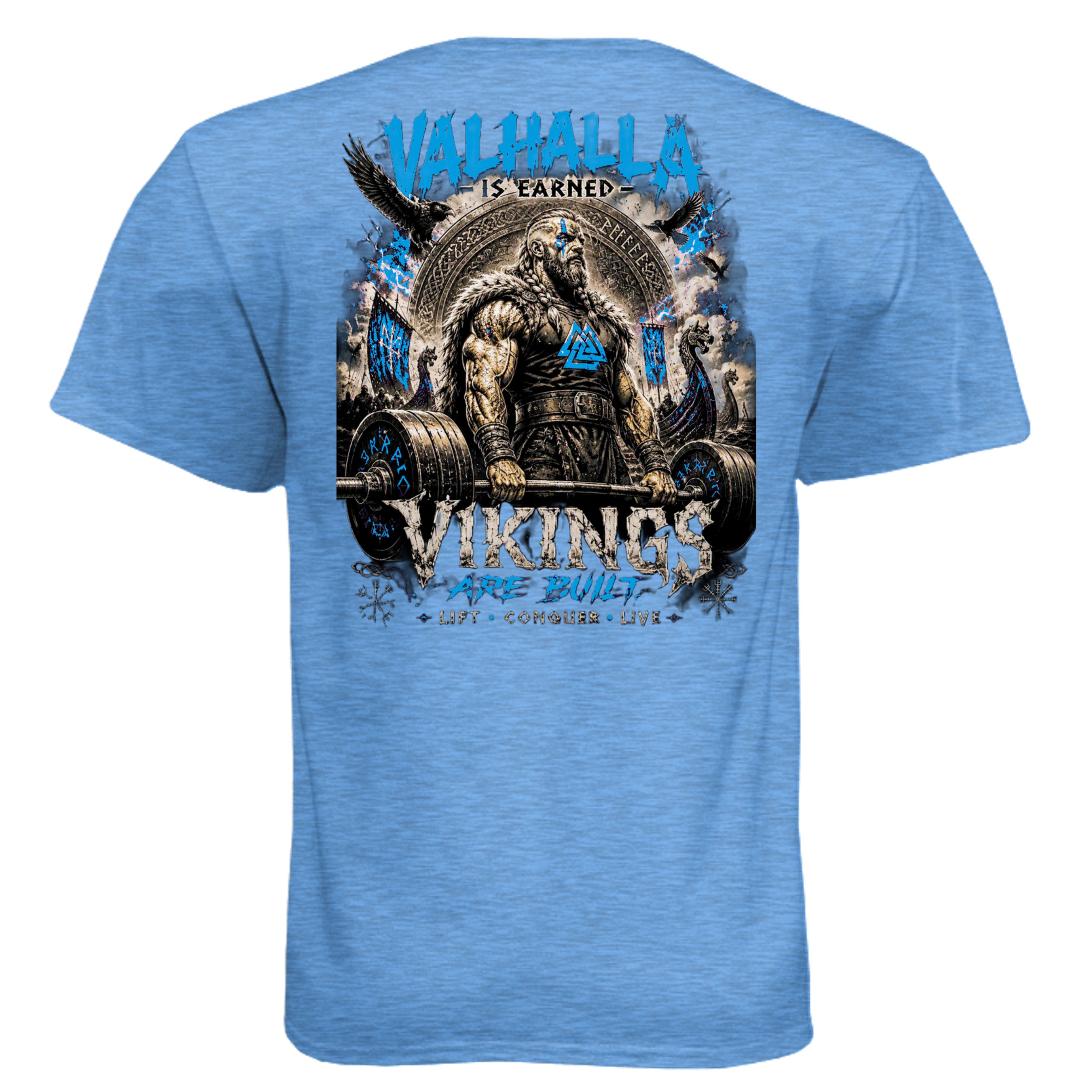 Heather Columbia Blue - N6210 - BACK