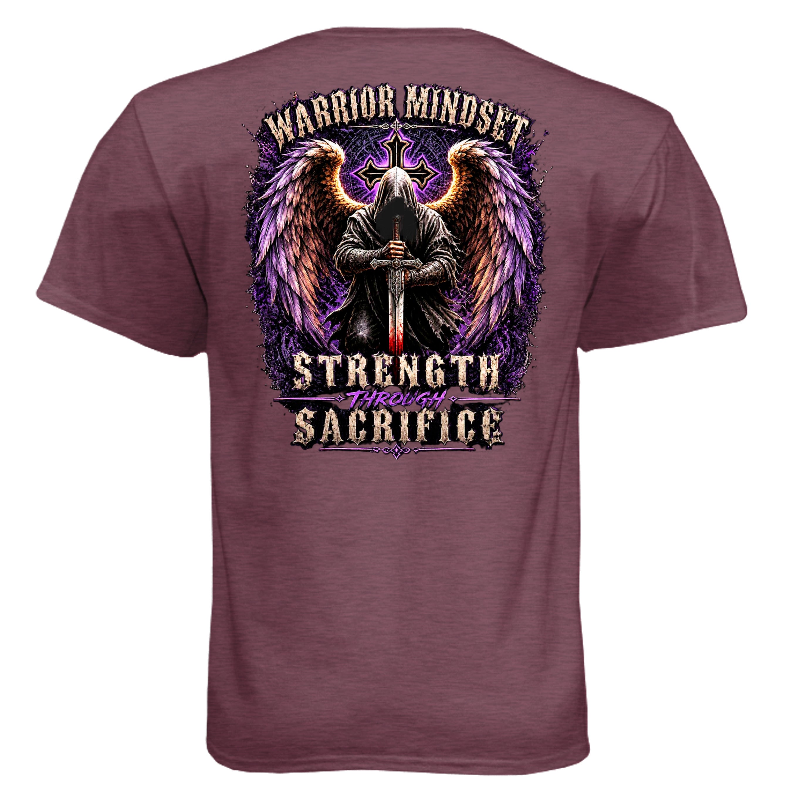 Heather Maroon - N6210 - BACK