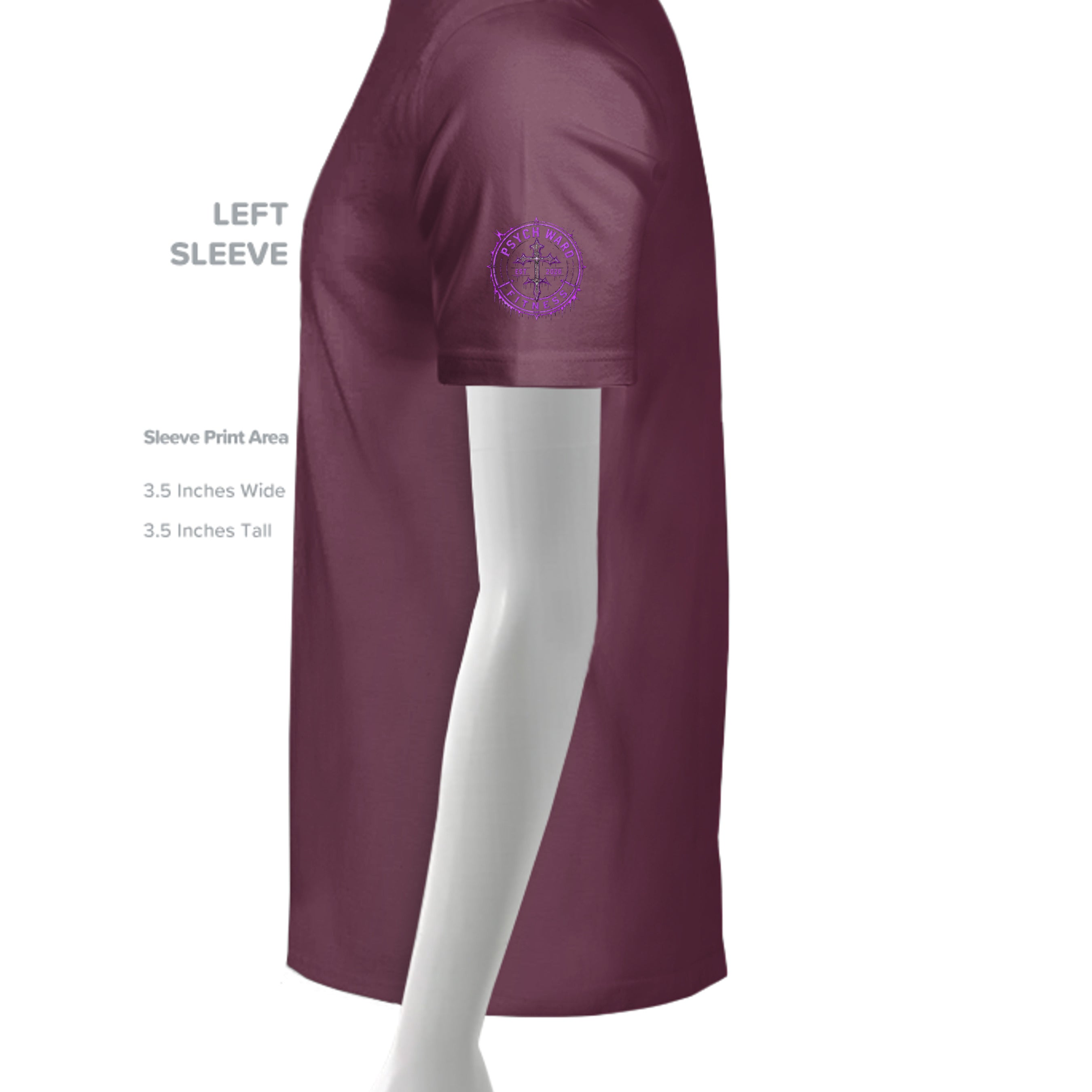 Solid Maroon Blend - 1010BE - SLEEVE_LEFT