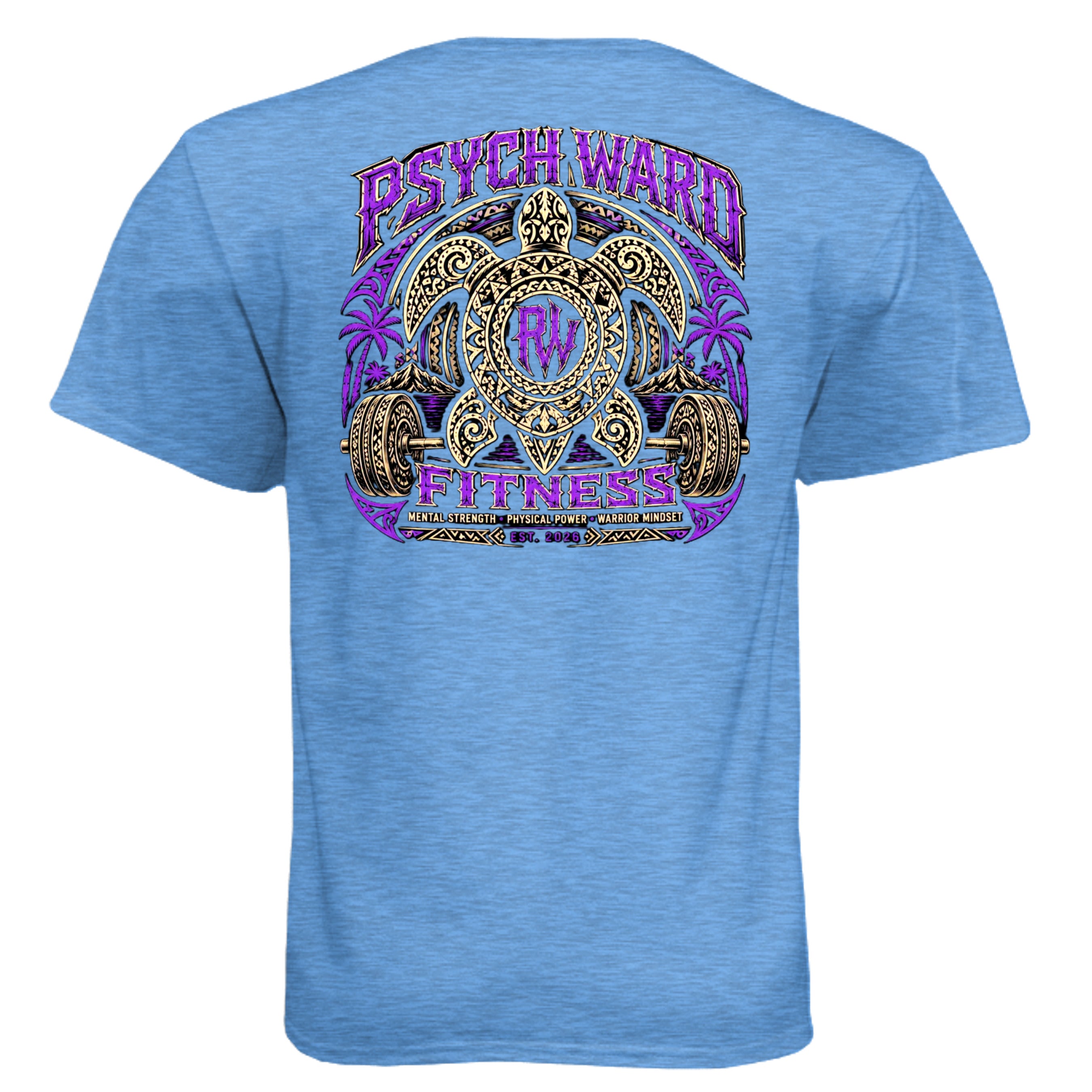 Heather Columbia Blue - N6210 - BACK