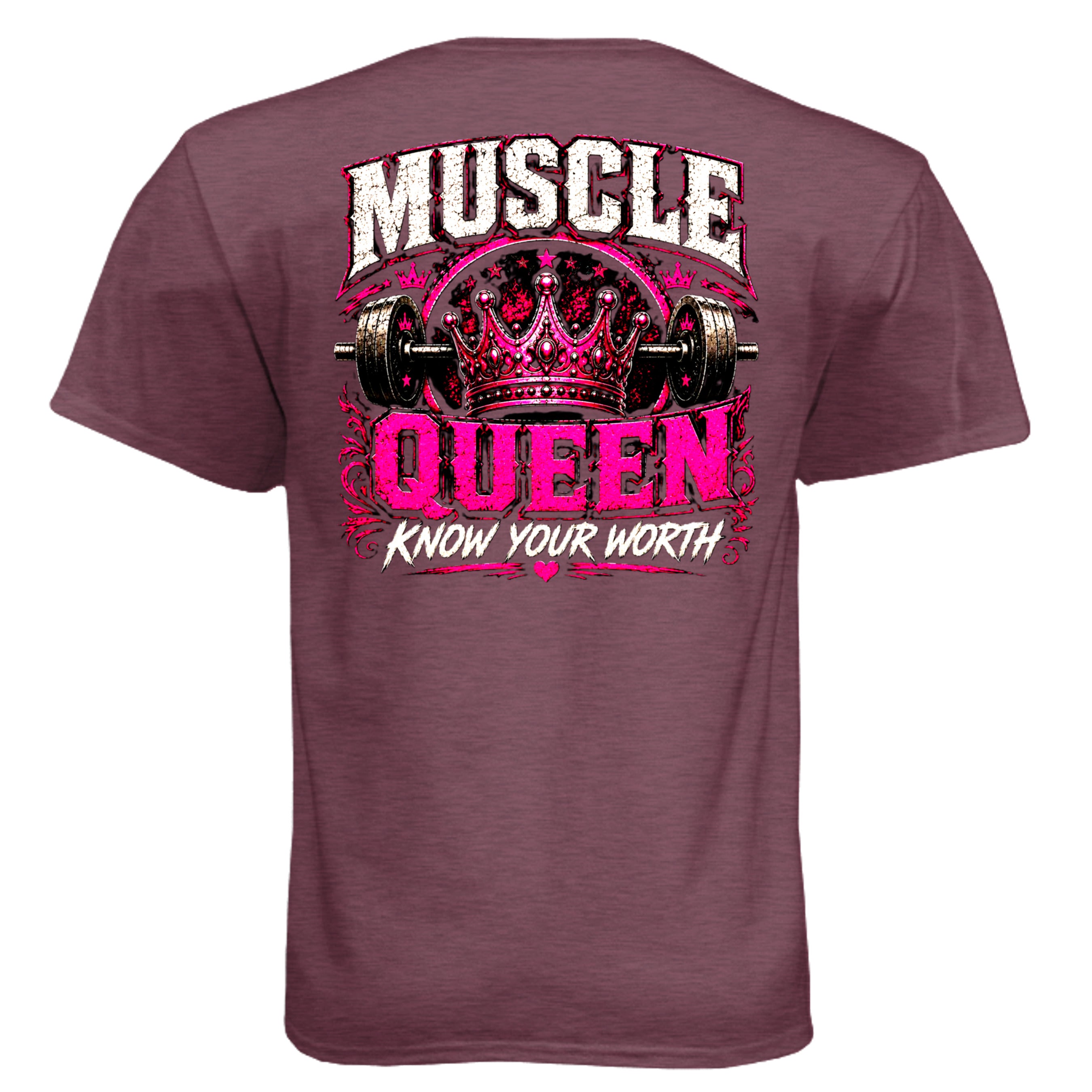 Heather Maroon - N6210 - BACK