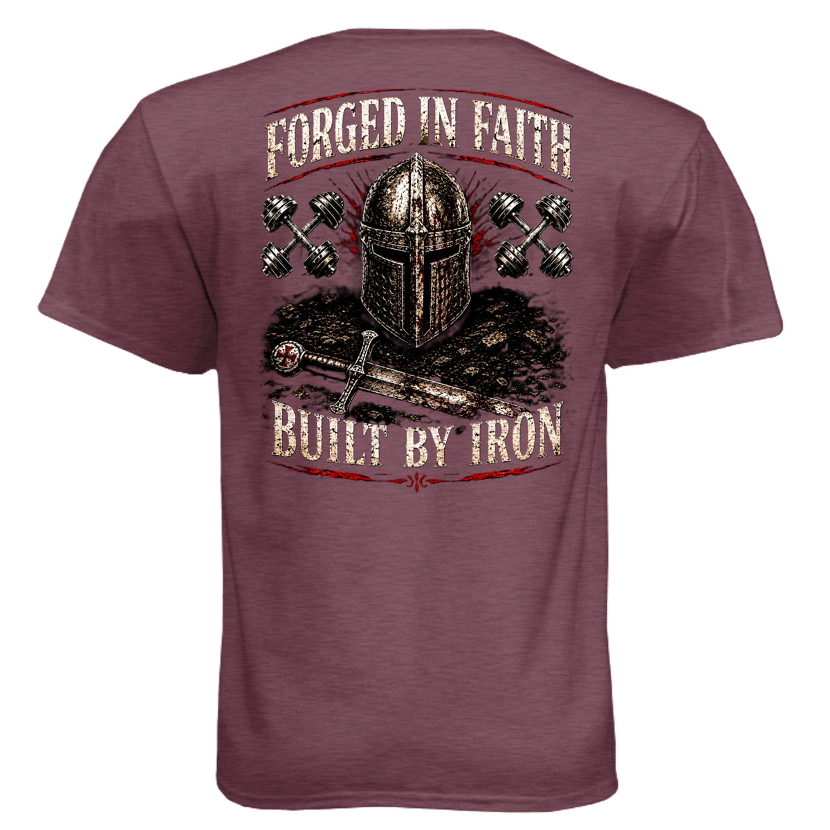 Heather Maroon - N6210 - BACK